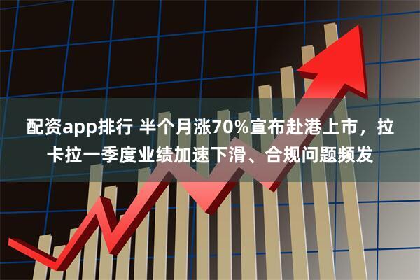 配资app排行 半个月涨70%宣布赴港上市，拉卡拉一季度业绩加速下滑、合规问题频发