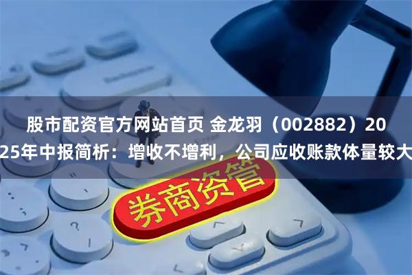 股市配资官方网站首页 金龙羽（002882）2025年中报简析：增收不增利，公司应收账款体量较大